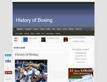 Tablet Screenshot of historyofboxing.info